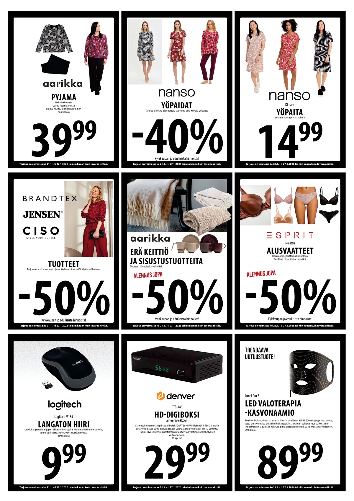 Katso ketjun Keskinen tarjouslehti viikolta 4 sivustolla Viikkotarjoukset.fi. Löydät monia hyviä tarjouksia erilaisista tuotteista. Lue tarjouslehti täältä! Sivu 12