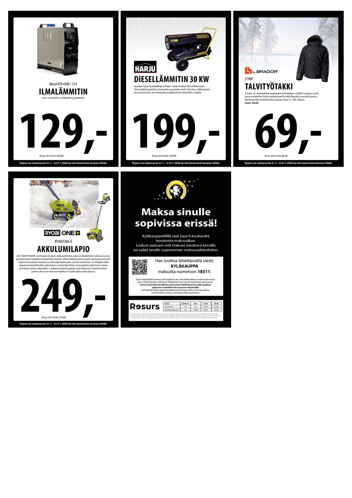 Katso ketjun Keskinen tarjouslehti viikolta 4 sivustolla Viikkotarjoukset.fi. Löydät monia hyviä tarjouksia erilaisista tuotteista. Lue tarjouslehti täältä! Sivu 16