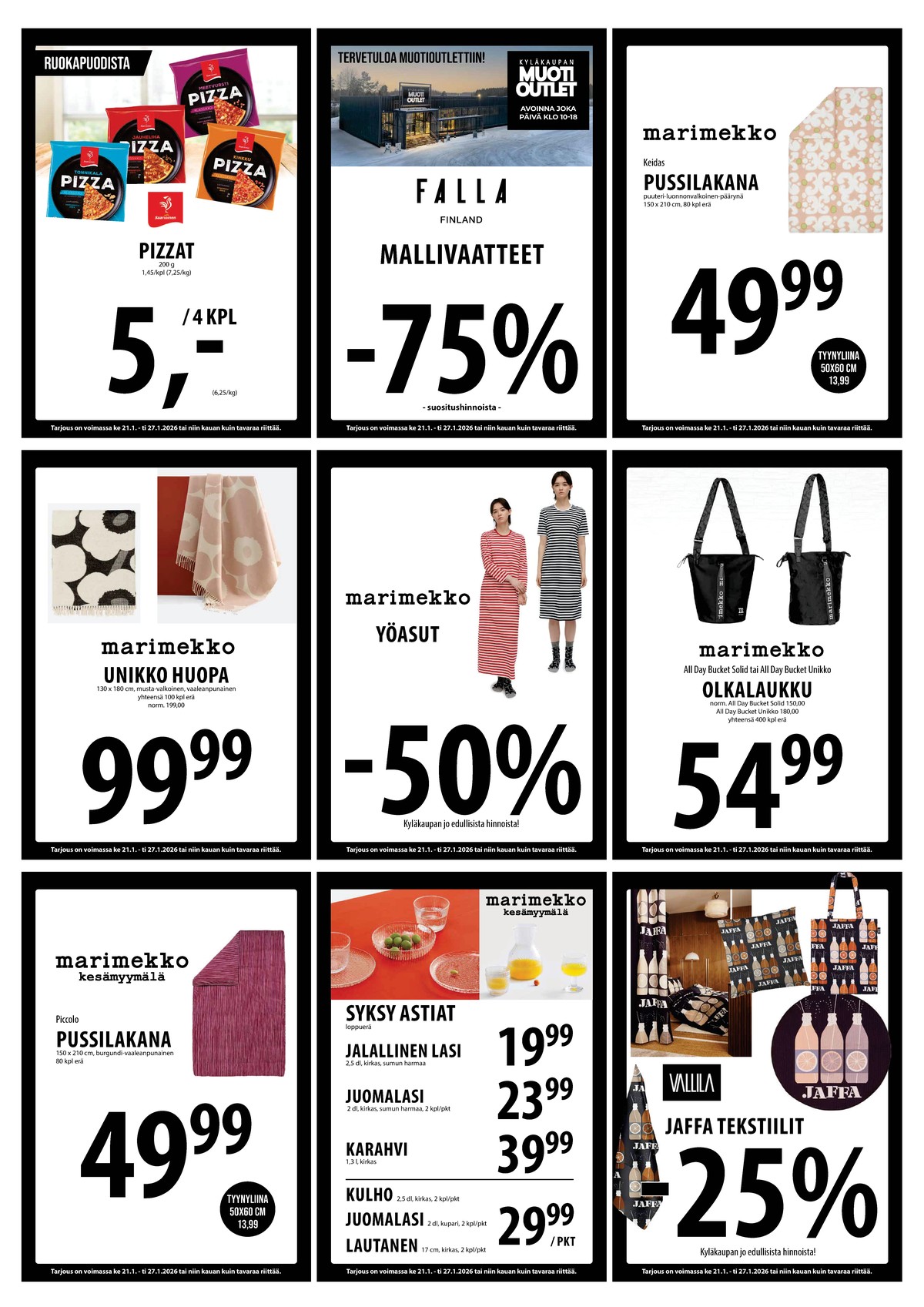 Katso ketjun Keskinen tarjouslehti viikolta 4 sivustolla Viikkotarjoukset.fi. Löydät monia hyviä tarjouksia erilaisista tuotteista. Lue tarjouslehti täältä! Sivu 8