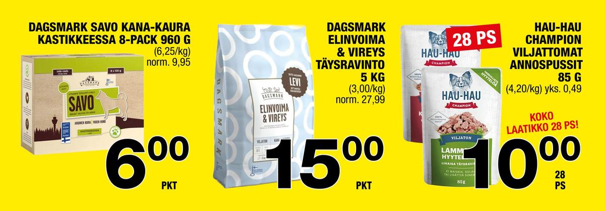 Katso ketjun Säästömarket tarjouslehti viikolta 40 sivustolla Viikkotarjoukset.fi. Löydät monia hyviä tarjouksia erilaisista tuotteista. Lue tarjouslehti täältä! Sivu 2