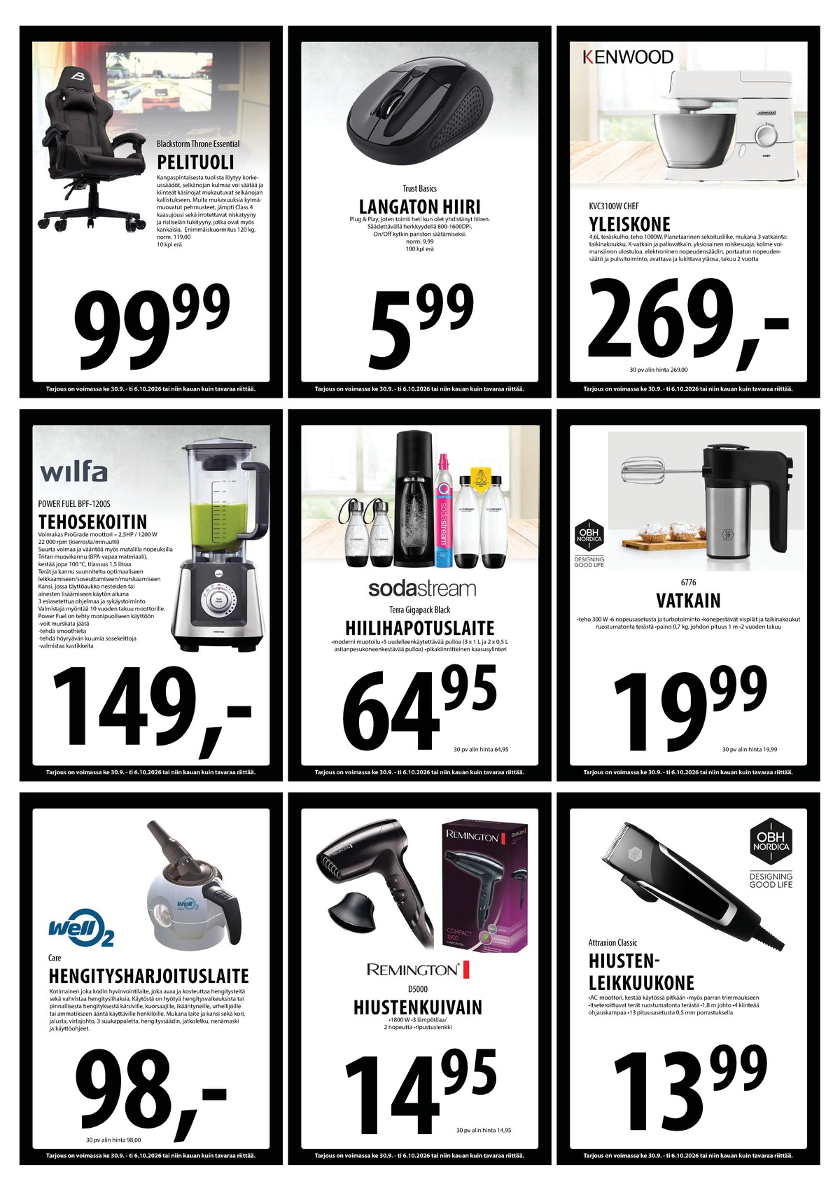 Katso ketjun Keskinen tarjouslehti viikolta 40 sivustolla Viikkotarjoukset.fi. Löydät monia hyviä tarjouksia erilaisista tuotteista. Lue tarjouslehti täältä! Sivu 14