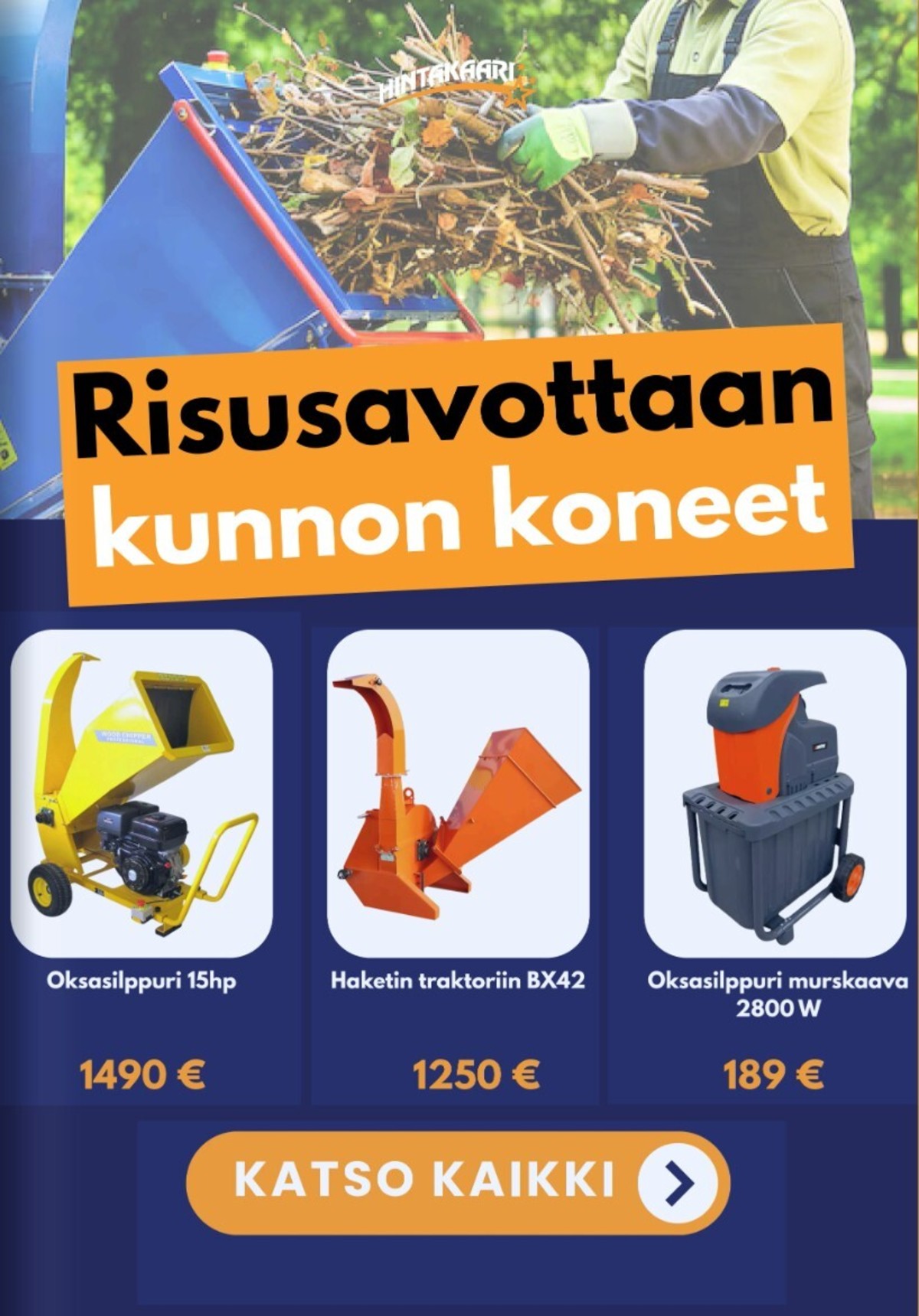 Katso ketjun Hintakaari tarjouslehti viikolta 40 sivustolla Viikkotarjoukset.fi. Löydät monia hyviä tarjouksia erilaisista tuotteista. Lue tarjouslehti täältä! Sivu 15