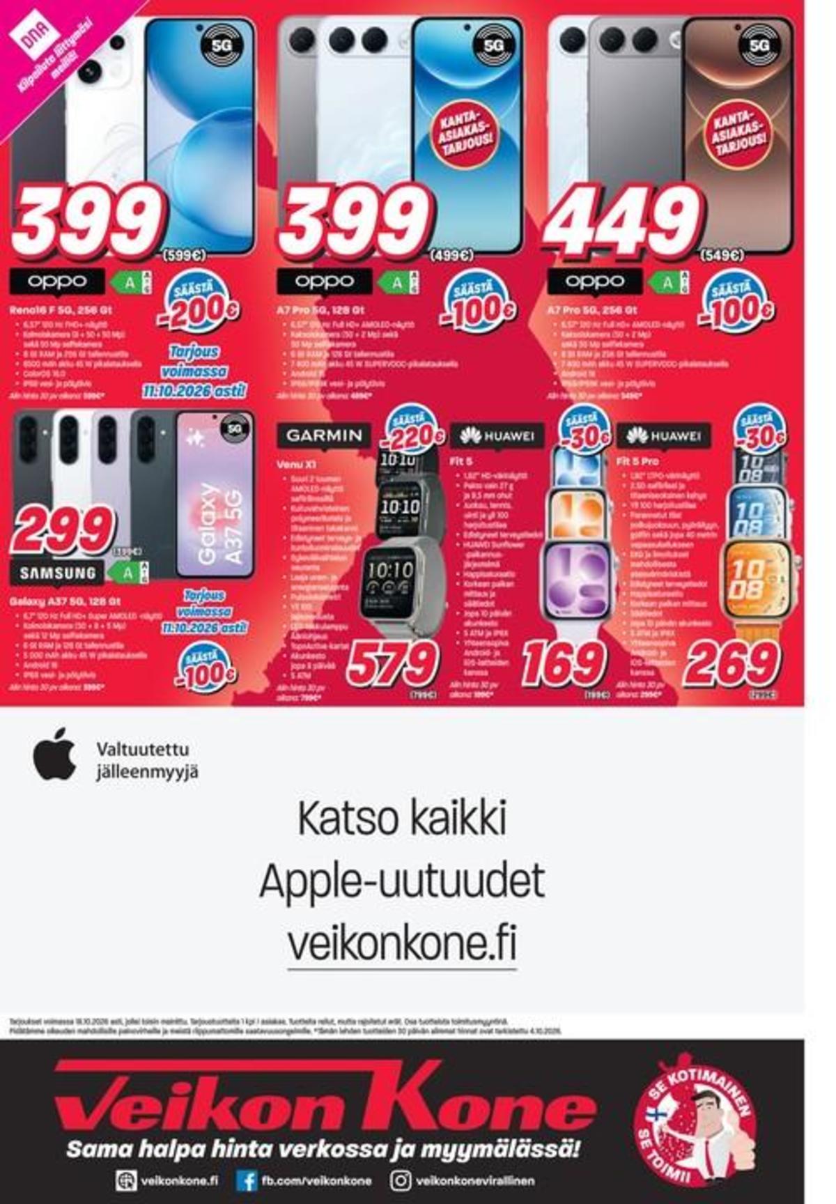 Katso ketjun Veikon Kone tarjouslehti viikolta 41 sivustolla Viikkotarjoukset.fi. Löydät monia hyviä tarjouksia erilaisista tuotteista. Lue tarjouslehti täältä! Sivu 14