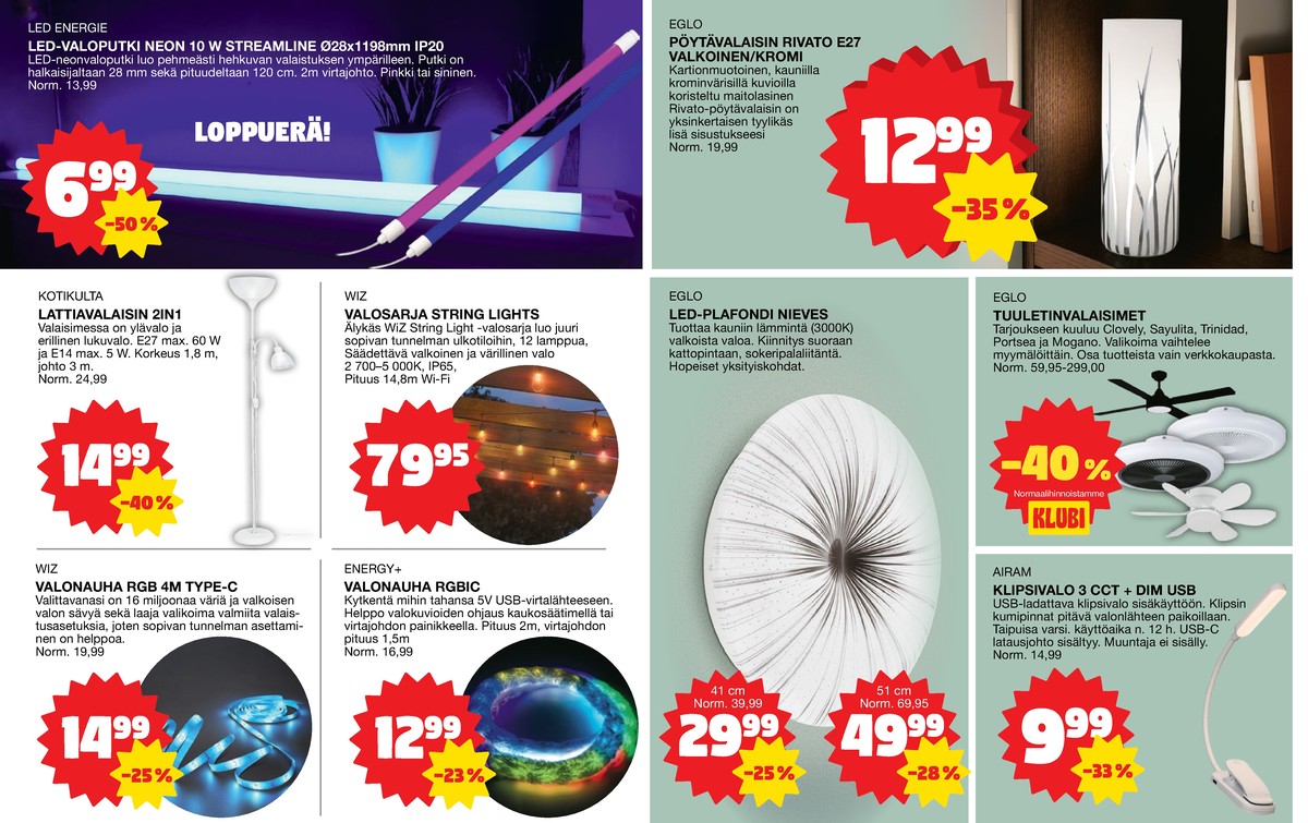 Katso ketjun Tokmanni tarjouslehti viikolta 41 sivustolla Viikkotarjoukset.fi. Löydät monia hyviä tarjouksia erilaisista tuotteista. Lue tarjouslehti täältä! Sivu 2
