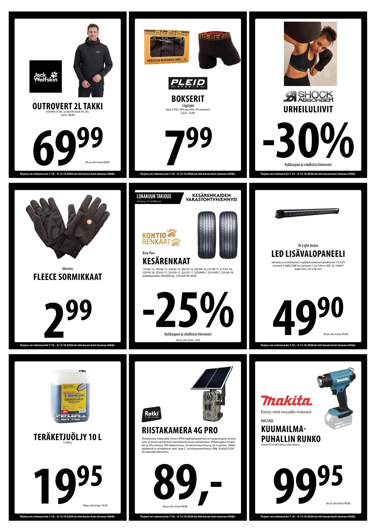 Katso ketjun Keskinen tarjouslehti viikolta 41 sivustolla Viikkotarjoukset.fi. Löydät monia hyviä tarjouksia erilaisista tuotteista. Lue tarjouslehti täältä! Sivu 25
