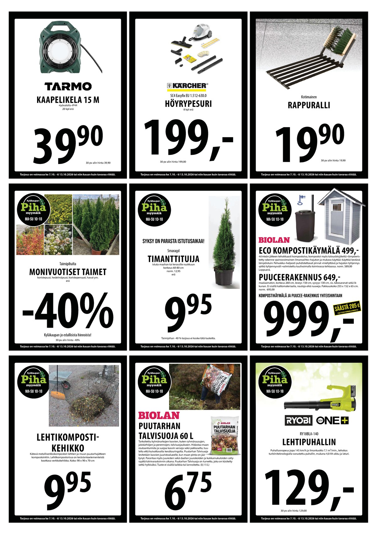 Katso ketjun Keskinen tarjouslehti viikolta 41 sivustolla Viikkotarjoukset.fi. Löydät monia hyviä tarjouksia erilaisista tuotteista. Lue tarjouslehti täältä! Sivu 27