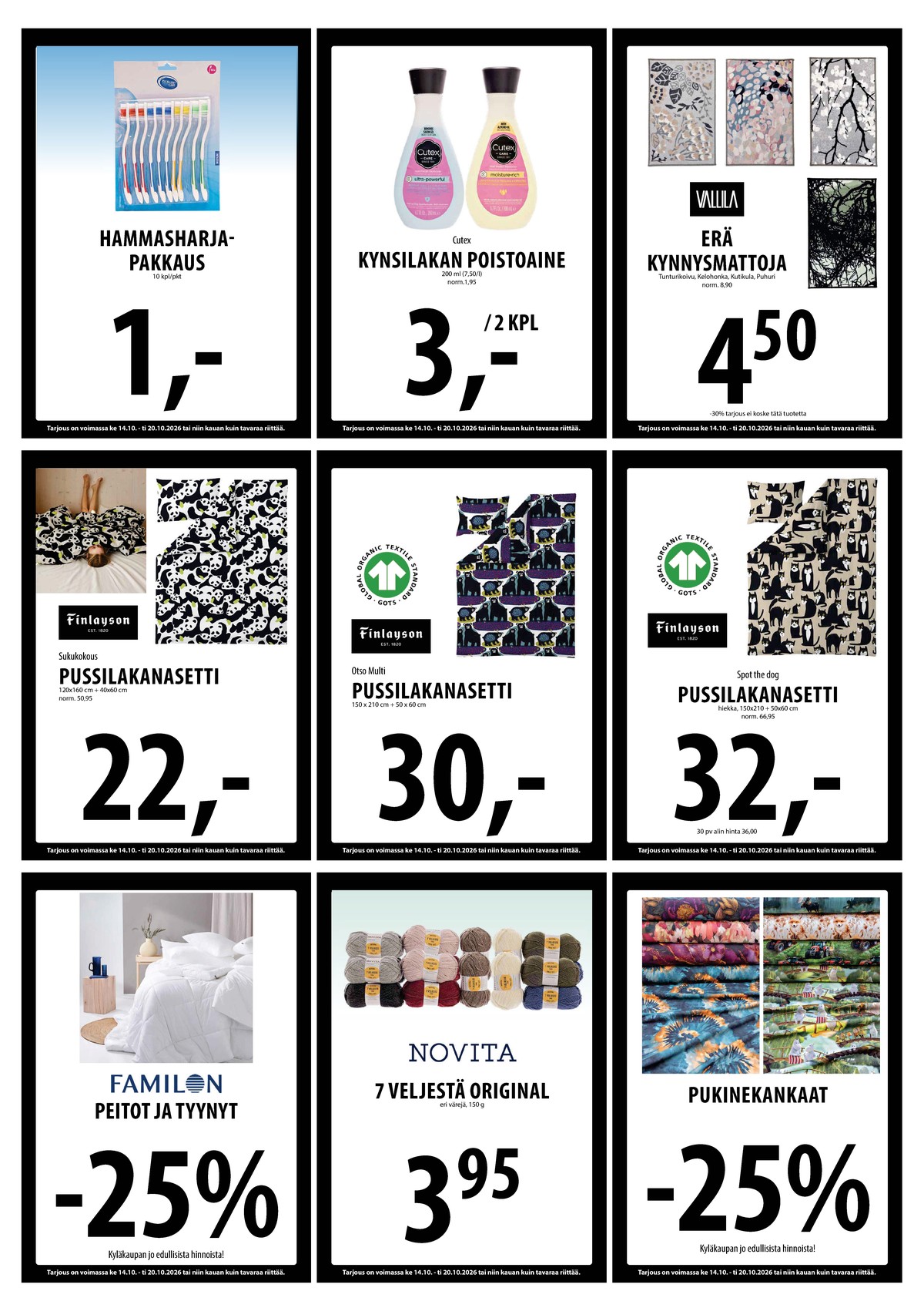 Katso ketjun Keskinen tarjouslehti viikolta 42 sivustolla Viikkotarjoukset.fi. Löydät monia hyviä tarjouksia erilaisista tuotteista. Lue tarjouslehti täältä! Sivu 29