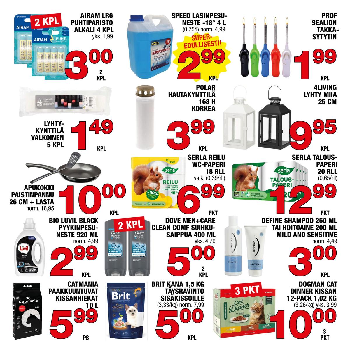 Katso ketjun Säästömarket tarjouslehti viikolta 43 sivustolla Viikkotarjoukset.fi. Löydät monia hyviä tarjouksia erilaisista tuotteista. Lue tarjouslehti täältä! Sivu 1