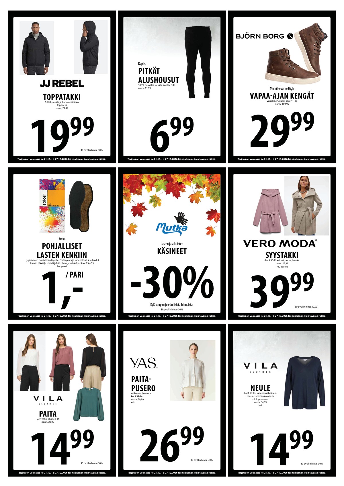 Katso ketjun Keskinen tarjouslehti viikolta 43 sivustolla Viikkotarjoukset.fi. Löydät monia hyviä tarjouksia erilaisista tuotteista. Lue tarjouslehti täältä! Sivu 18