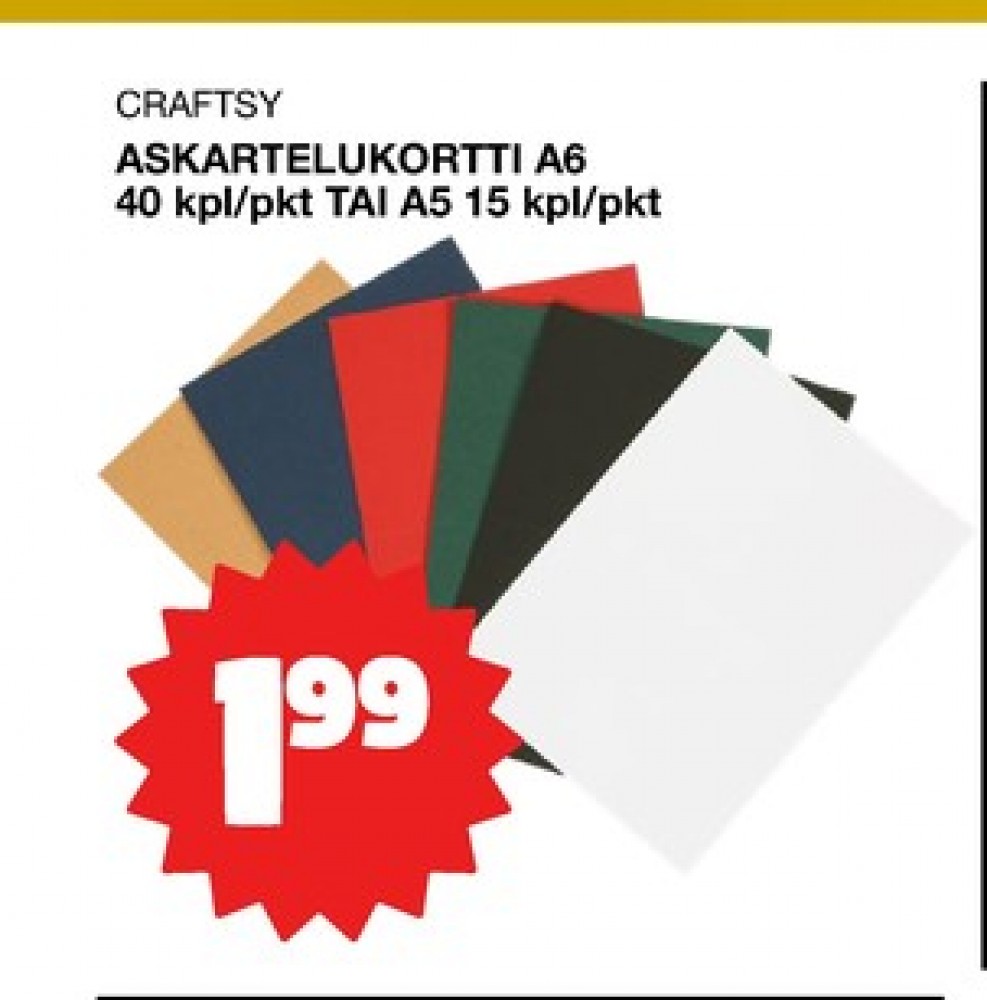 Tarjoukset ja hintavertailu haulla ei määritelty, , Askartelutuotteet 15.000 kpl 1 paketti(a) €1.99