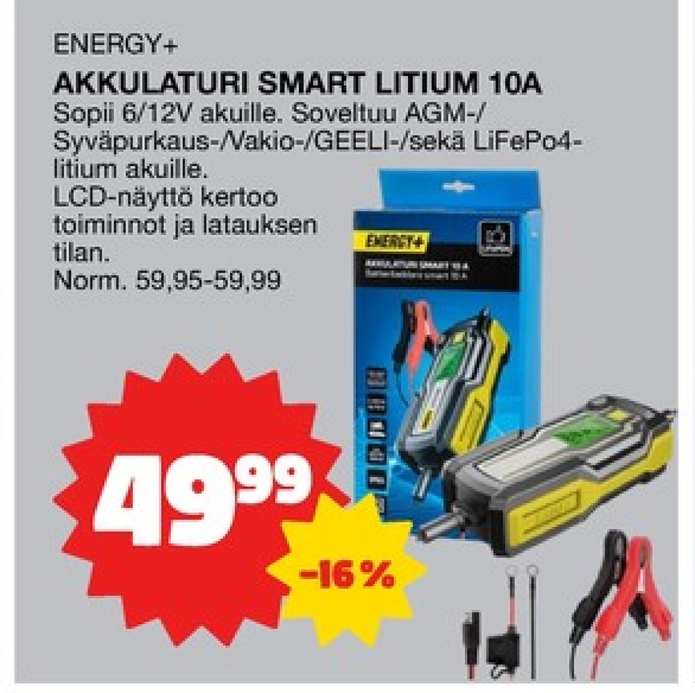 Tarjoukset ja hintavertailu haulla Energy plus, , Akkulaturit 0.000 kpl 1 kappale €49.99