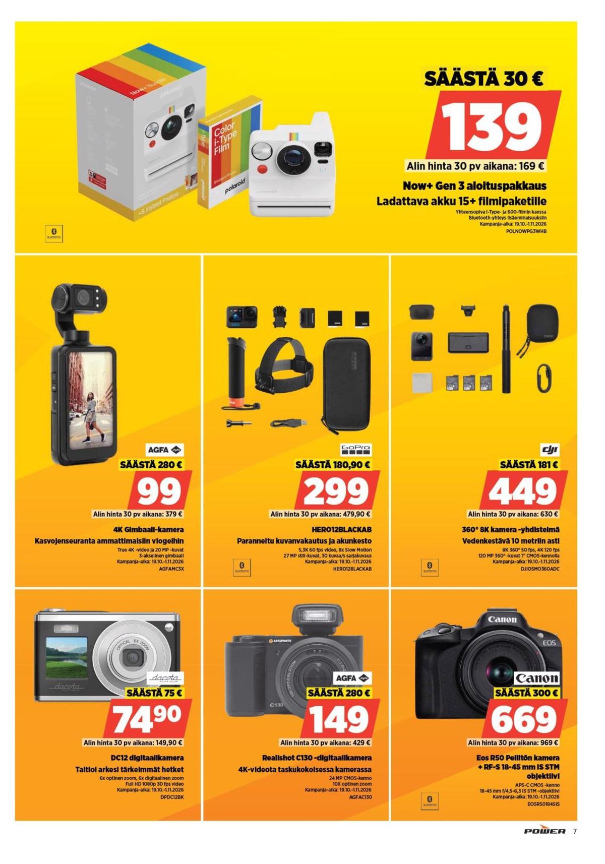 Katso ketjun Power tarjouslehti viikolta 44 sivustolla Viikkotarjoukset.fi. Löydät monia hyviä tarjouksia erilaisista tuotteista. Lue tarjouslehti täältä! Sivu 7