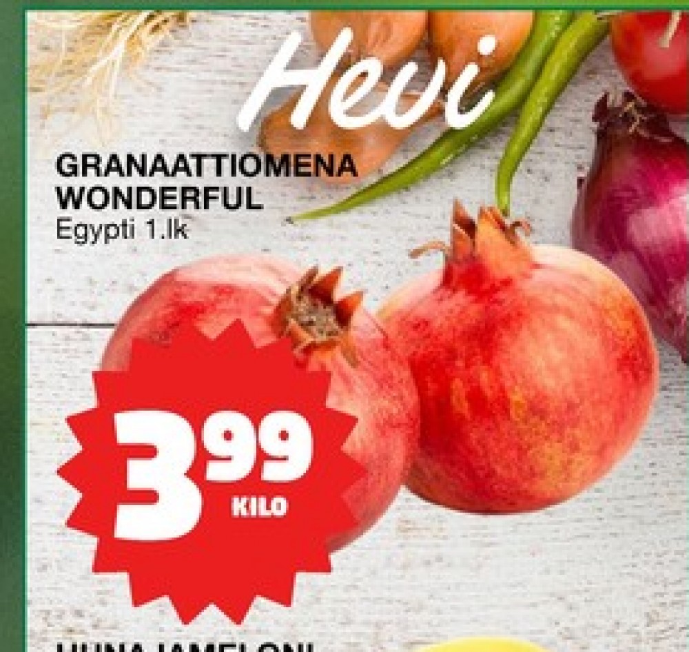 Tarjoukset ja hintavertailu haulla ei määritelty, , Granaattiomenat 1.000 kg 1 Pussi €3.99
