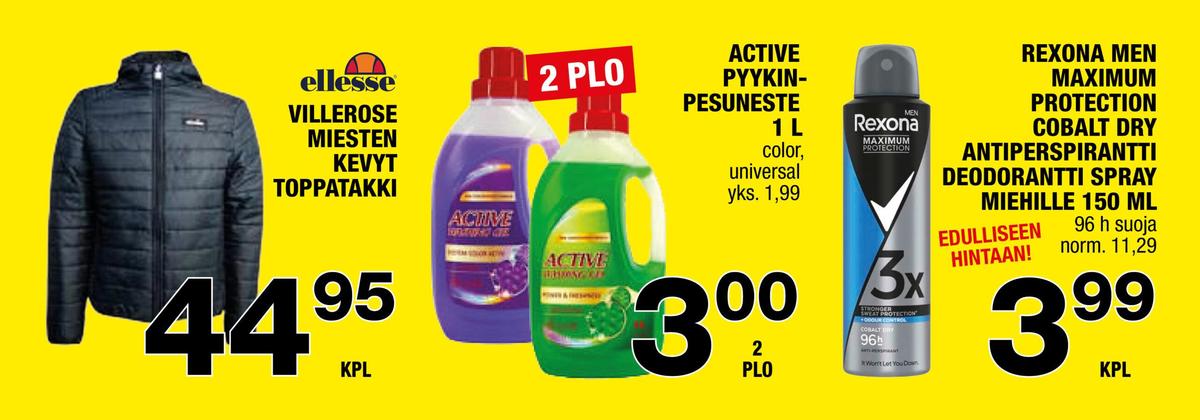 Katso ketjun Säästömarket tarjouslehti viikolta 44 sivustolla Viikkotarjoukset.fi. Löydät monia hyviä tarjouksia erilaisista tuotteista. Lue tarjouslehti täältä! Sivu 2
