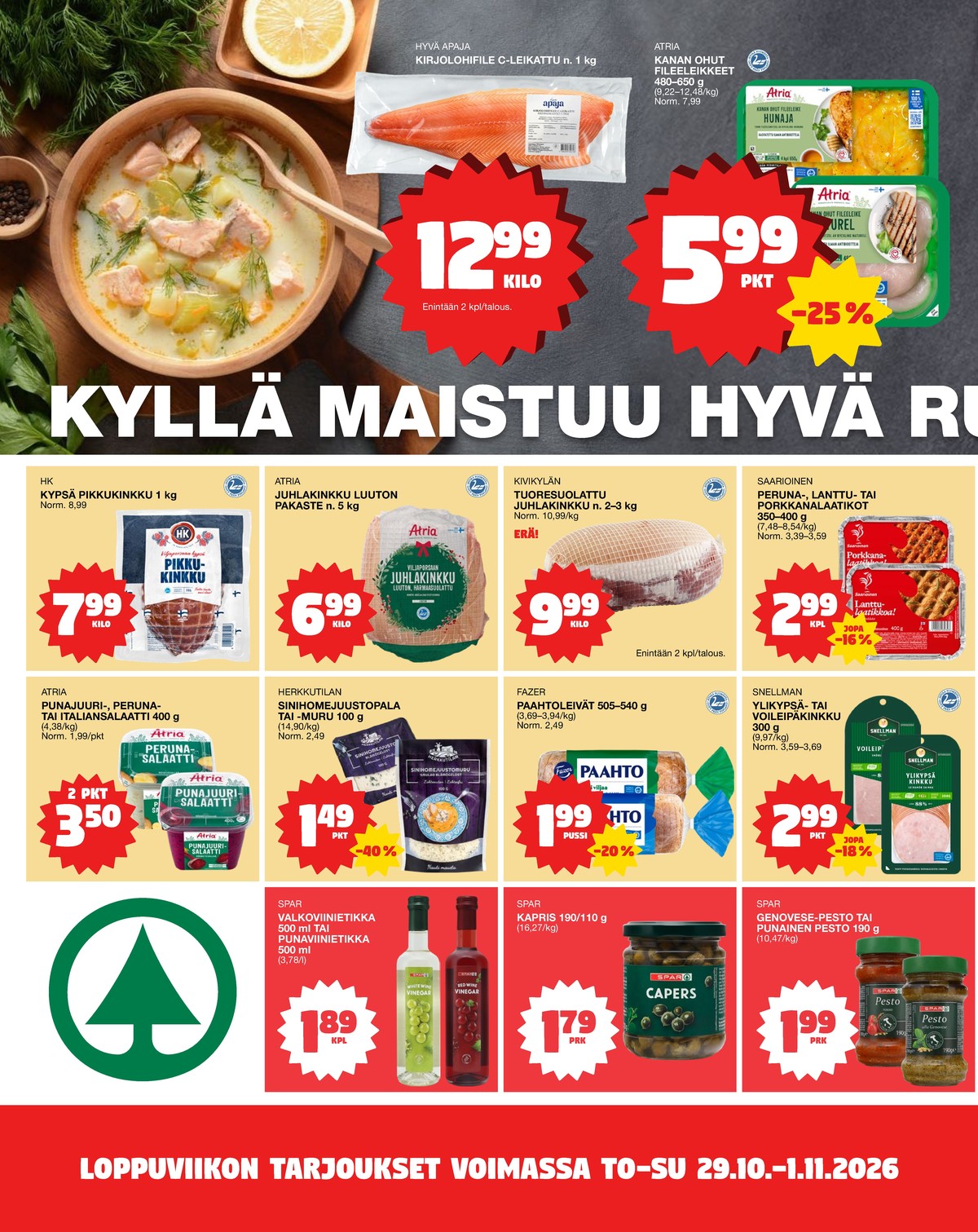 Katso ketjun Tokmanni tarjouslehti viikolta 44 sivustolla Viikkotarjoukset.fi. Löydät monia hyviä tarjouksia erilaisista tuotteista. Lue tarjouslehti täältä! Sivu 2