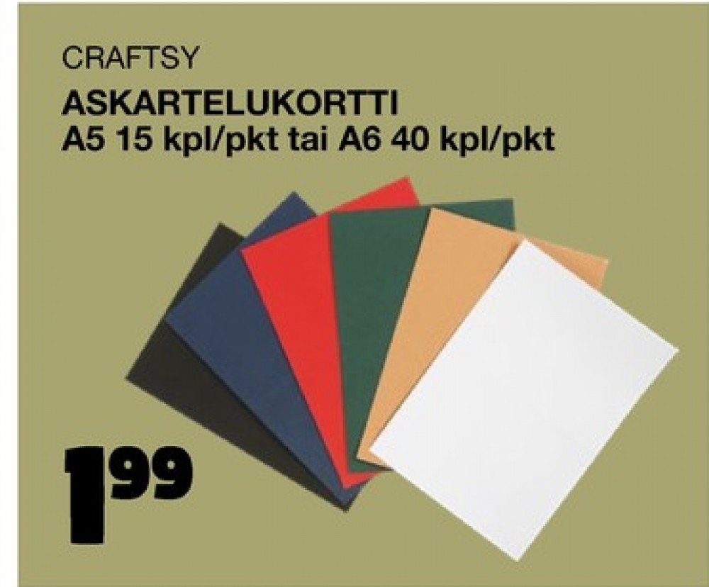 Tarjoukset ja hintavertailu haulla ei määritelty, , Askartelutuotteet 15.000 kpl 1 paketti(a) €1.99