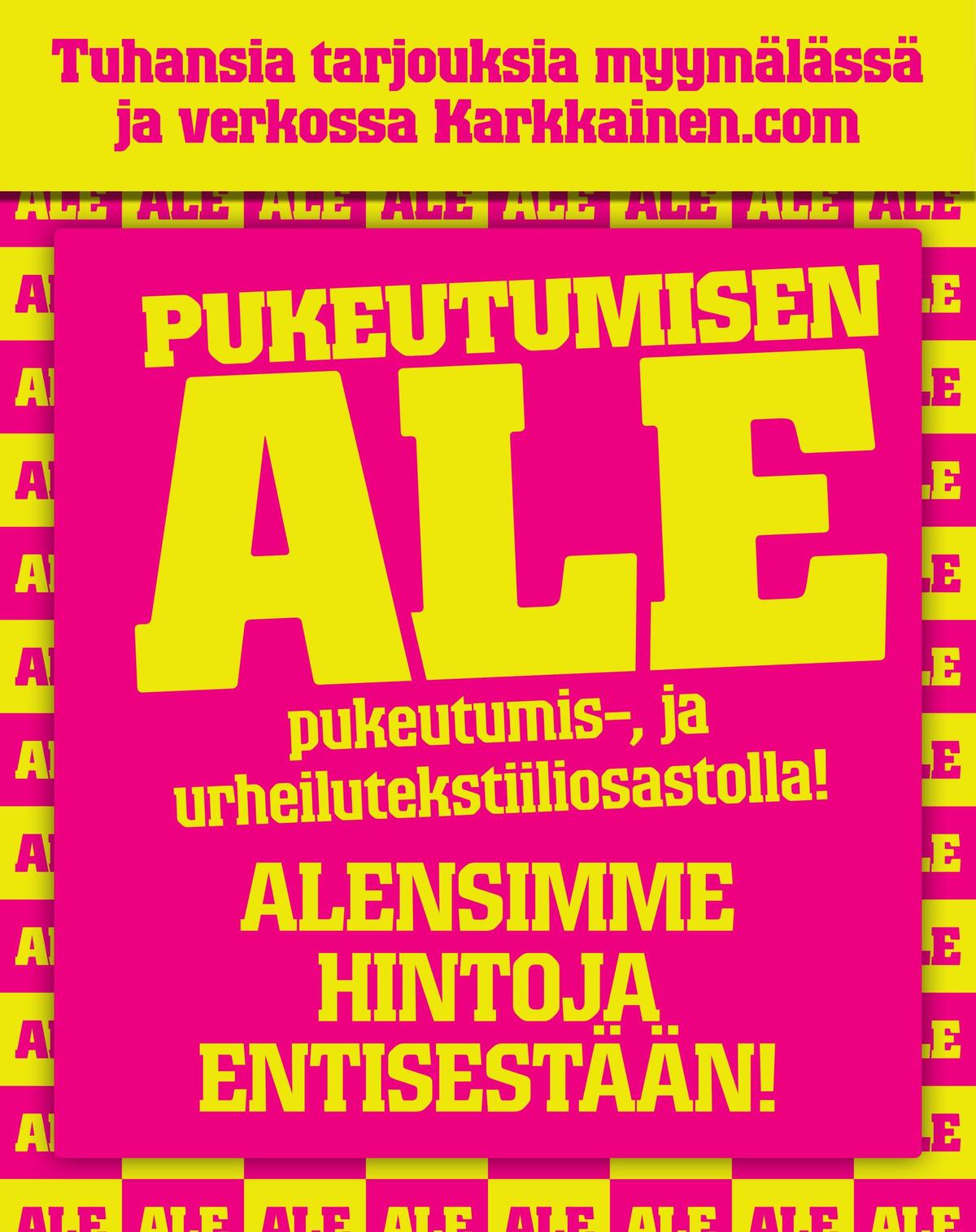 Katso ketjun Kärkkäinen tarjouslehti viikolta 5 sivustolla Viikkotarjoukset.fi. Löydät monia hyviä tarjouksia erilaisista tuotteista. Lue tarjouslehti täältä! Sivu 2
