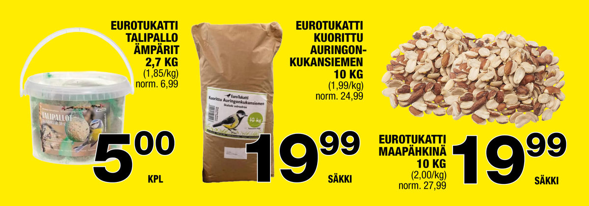Katso ketjun Säästömarket tarjouslehti viikolta 5 sivustolla Viikkotarjoukset.fi. Löydät monia hyviä tarjouksia erilaisista tuotteista, esimerkiksi maapähkinät euro tukatti tai talipallot eurotukatti. Lue tarjouslehti täältä! Sivu 2