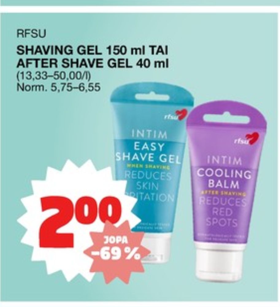 Tarjoukset ja hintavertailu haulla RFSU Private Area, , After shave 0.040 l 1 kappale €2.00