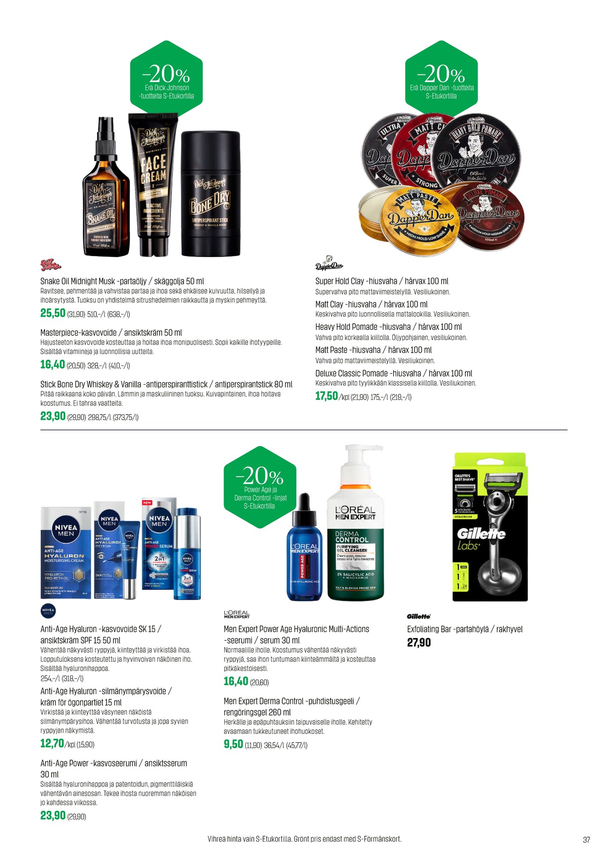 Katso ketjun Sokos tarjouslehti viikolta 7 sivustolla Viikkotarjoukset.fi. Löydät monia hyviä tarjouksia erilaisista tuotteista. Lue tarjouslehti täältä! Sivu 37