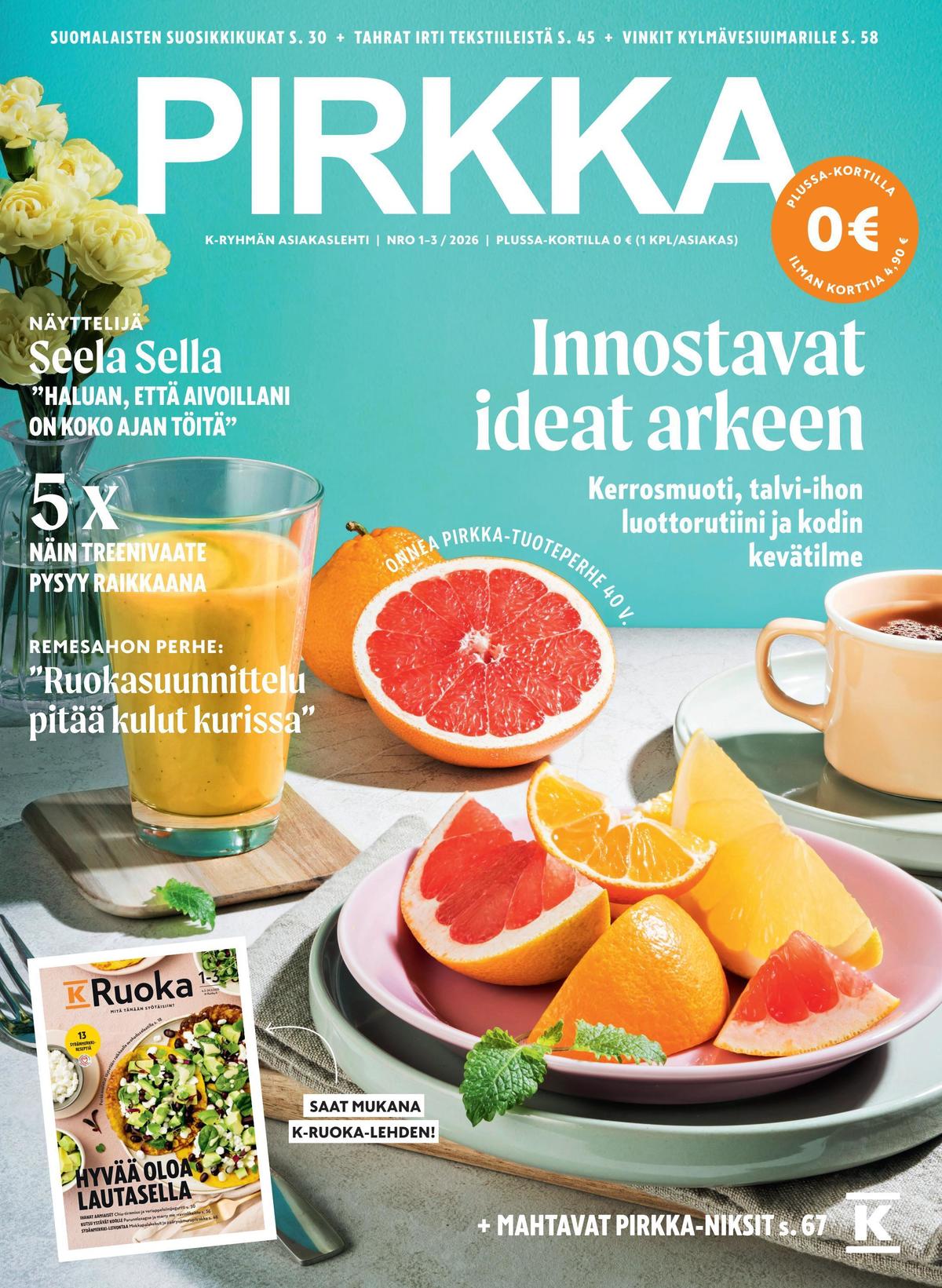 Katso ketjun Pirkka tarjouslehti viikolta 7 sivustolla Viikkotarjoukset.fi. Löydät monia hyviä tarjouksia erilaisista tuotteista. Lue tarjouslehti täältä! Sivu 1