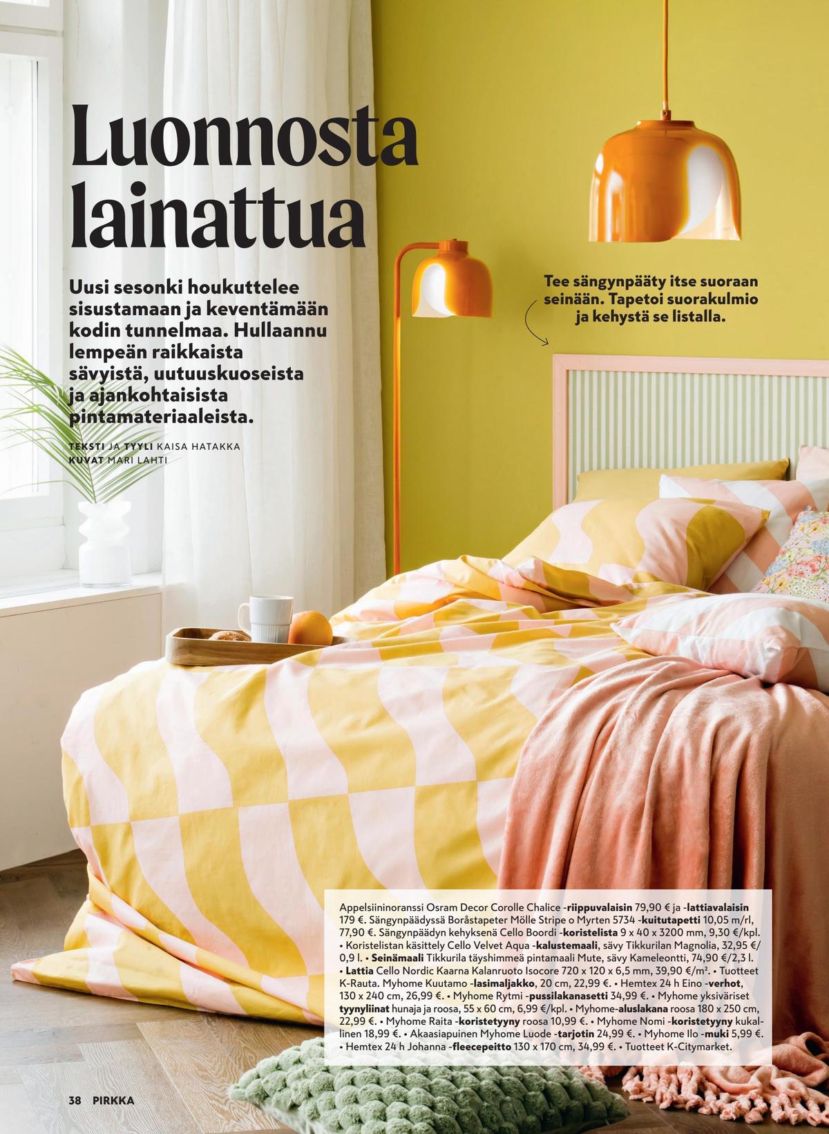 Katso ketjun Pirkka tarjouslehti viikolta 7 sivustolla Viikkotarjoukset.fi. Löydät monia hyviä tarjouksia erilaisista tuotteista. Lue tarjouslehti täältä! Sivu 37