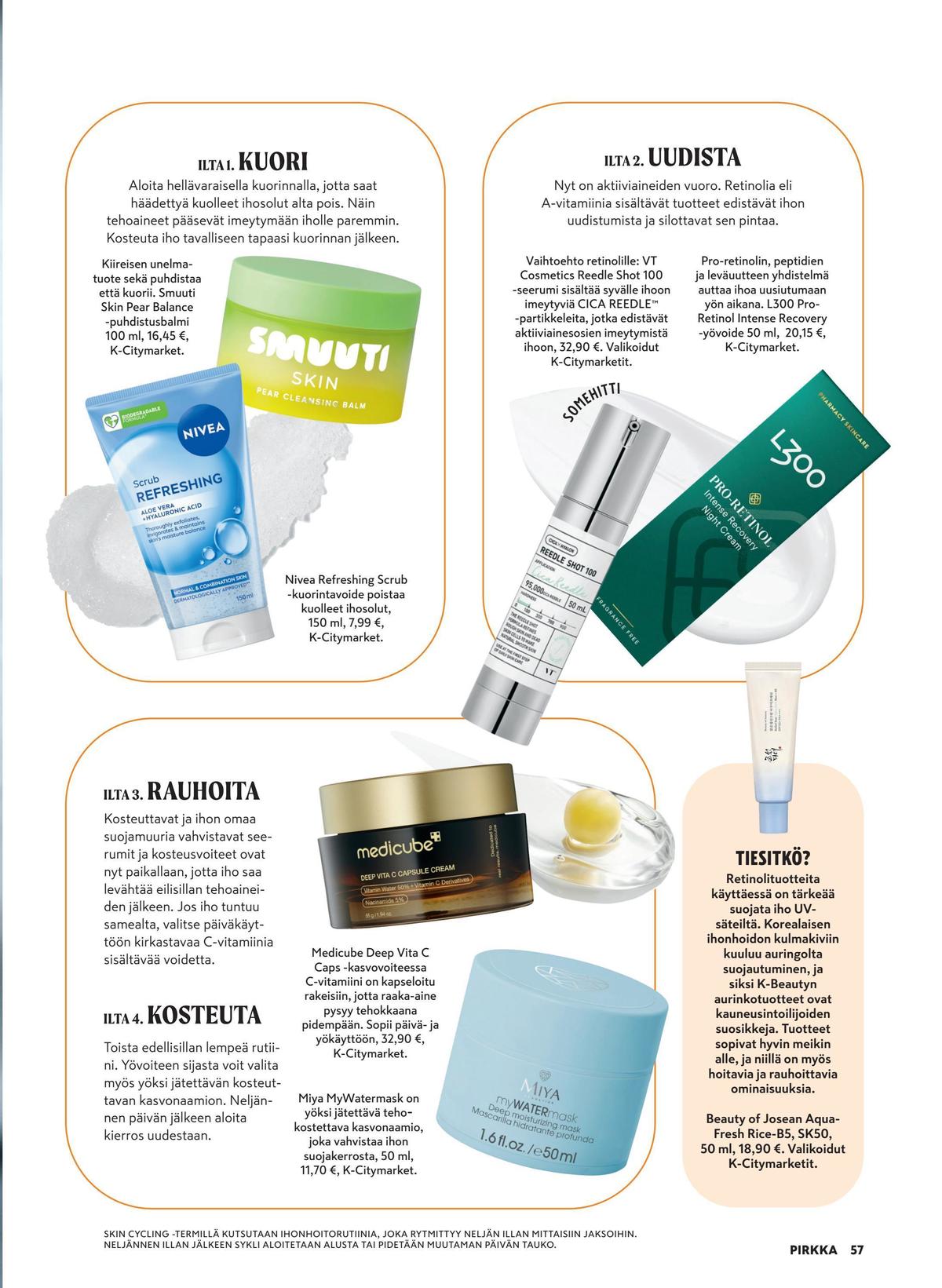 Katso ketjun Pirkka tarjouslehti viikolta 7 sivustolla Viikkotarjoukset.fi. Löydät monia hyviä tarjouksia erilaisista tuotteista. Lue tarjouslehti täältä! Sivu 58