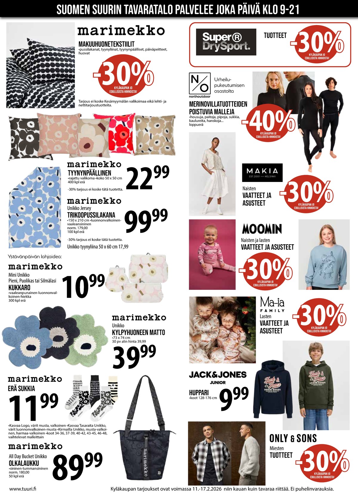 Katso ketjun Keskinen tarjouslehti viikolta 7 sivustolla Viikkotarjoukset.fi. Löydät monia hyviä tarjouksia erilaisista tuotteista. Lue tarjouslehti täältä! Sivu 3