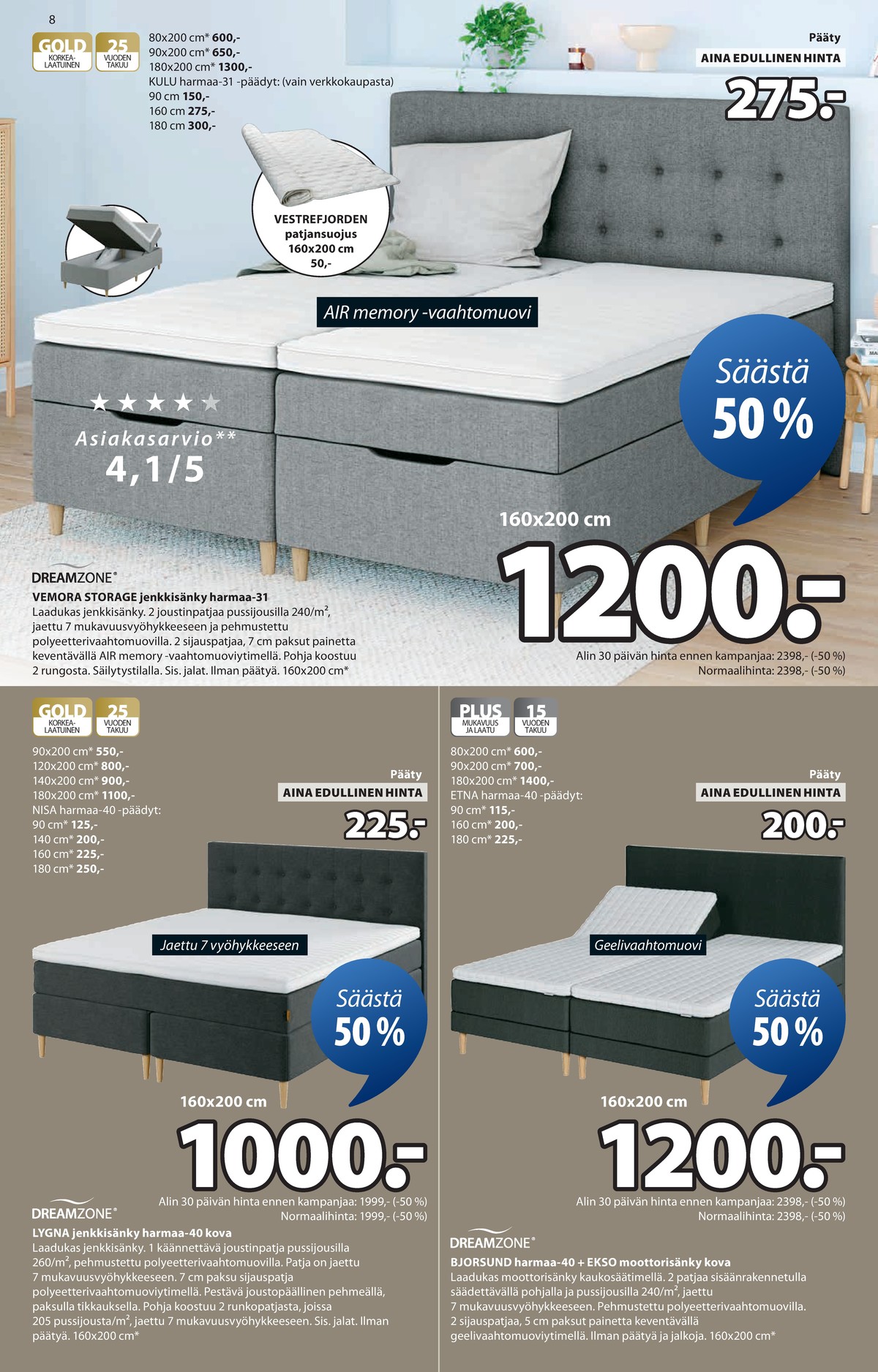 Katso ketjun Jysk tarjouslehti viikolta 8 sivustolla Viikkotarjoukset.fi. Löydät monia hyviä tarjouksia erilaisista tuotteista. Lue tarjouslehti täältä! Sivu 9