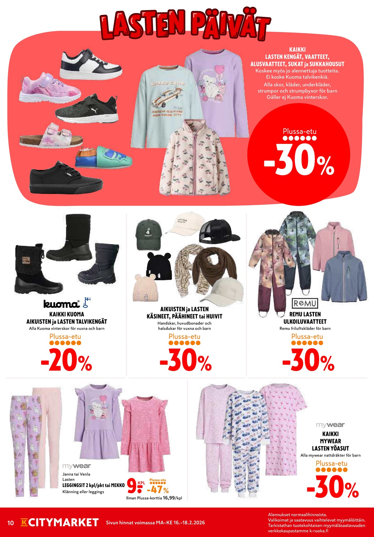 Katso ketjun K-Citymarket tarjouslehti viikolta 8 sivustolla Viikkotarjoukset.fi. Löydät monia hyviä tarjouksia erilaisista tuotteista. Lue tarjouslehti täältä! Sivu 10