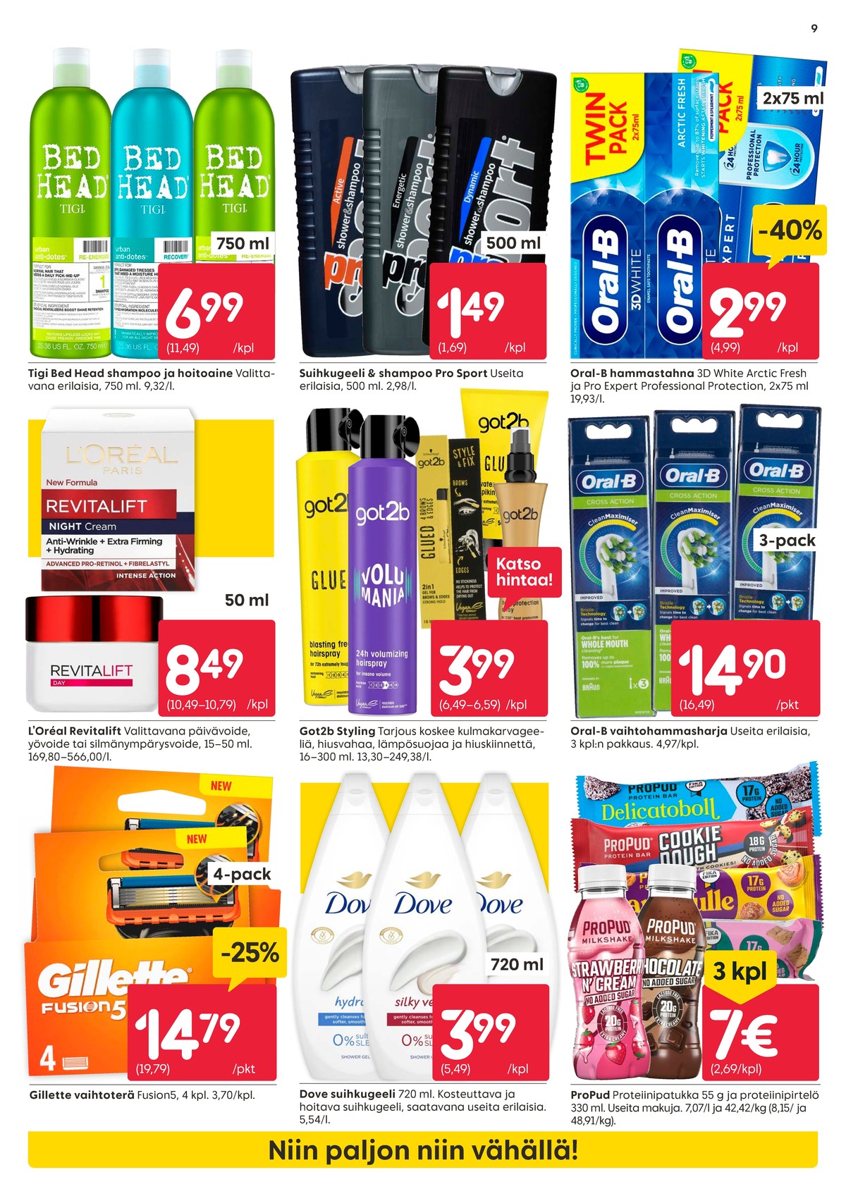 Katso ketjun Rusta tarjouslehti viikolta 8 sivustolla Viikkotarjoukset.fi. Löydät monia hyviä tarjouksia erilaisista tuotteista, esimerkiksi partakoneen terät fusion 5 tai vaihtoharjakset oral b. Lue tarjouslehti täältä! Sivu 9