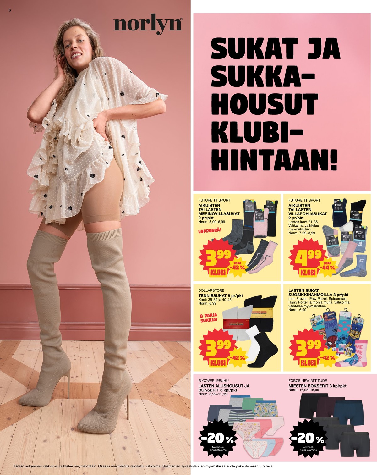 Katso ketjun Tokmanni tarjouslehti viikolta 8 sivustolla Viikkotarjoukset.fi. Löydät monia hyviä tarjouksia erilaisista tuotteista. Lue tarjouslehti täältä! Sivu 6