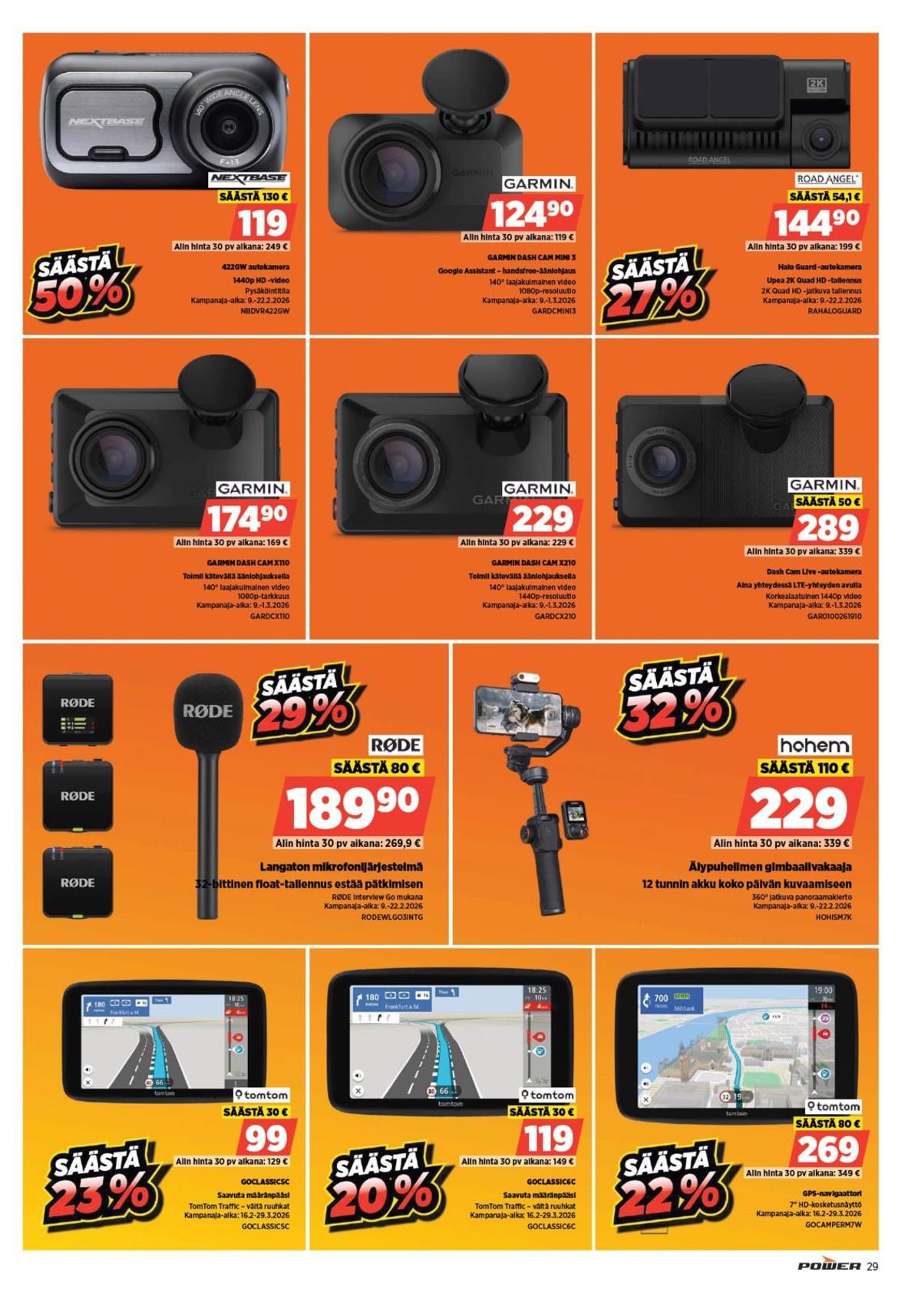 Katso ketjun Power tarjouslehti viikolta 8 sivustolla Viikkotarjoukset.fi. Löydät monia hyviä tarjouksia erilaisista tuotteista, esimerkiksi %product1% tai muista tuotteista. Lue tarjouslehti täältä! Sivu 29
