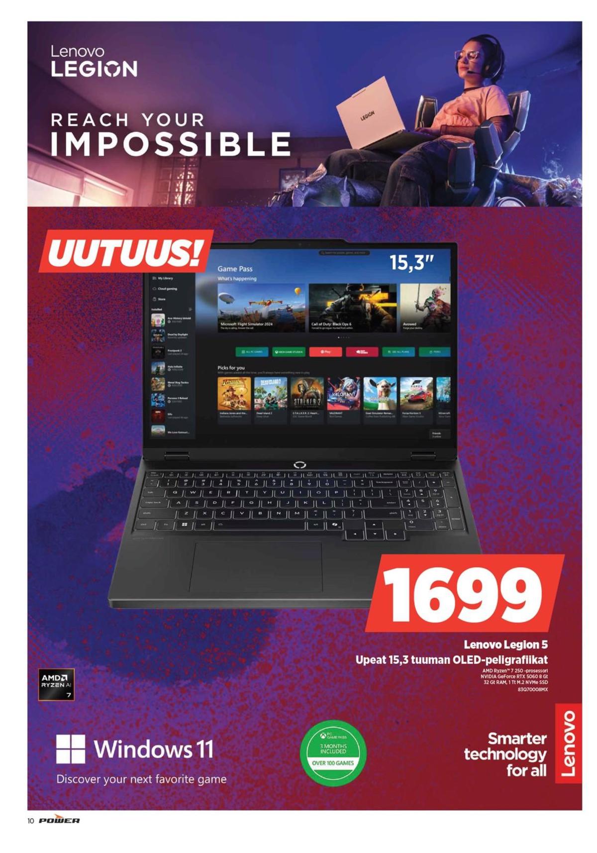 Katso ketjun Power tarjouslehti viikolta 8 sivustolla Viikkotarjoukset.fi. Löydät monia hyviä tarjouksia erilaisista tuotteista, esimerkiksi %product1% tai muista tuotteista. Lue tarjouslehti täältä! Sivu 10