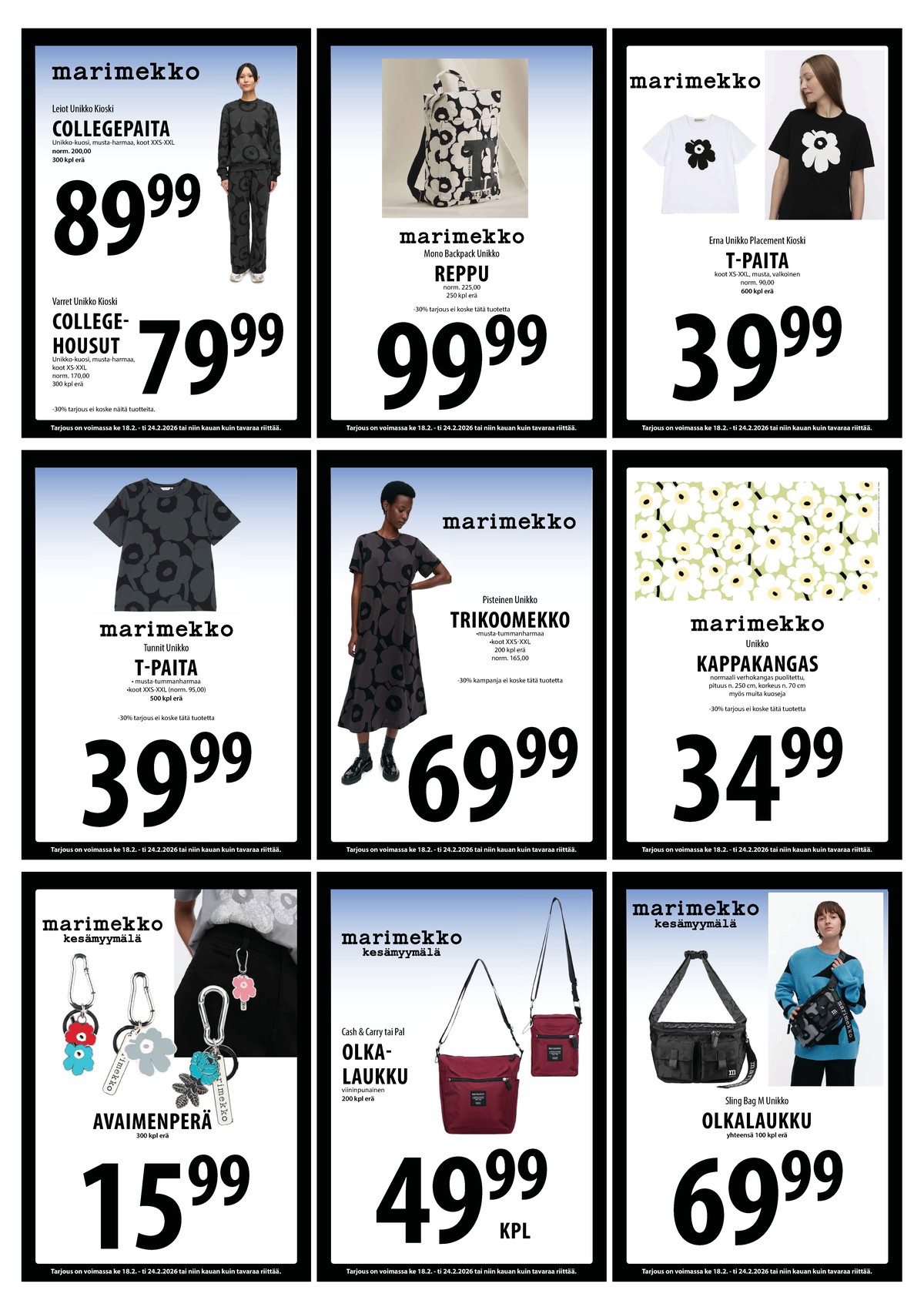 Katso ketjun Keskinen tarjouslehti viikolta 8 sivustolla Viikkotarjoukset.fi. Löydät monia hyviä tarjouksia erilaisista tuotteista. Lue tarjouslehti täältä! Sivu 12