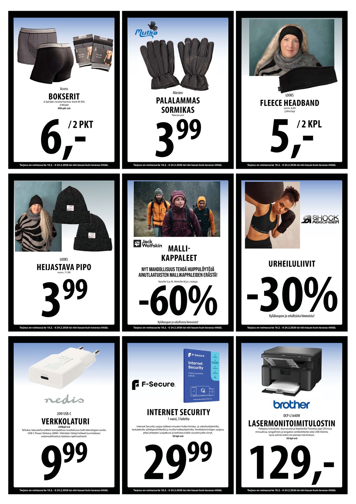 Katso ketjun Keskinen tarjouslehti viikolta 8 sivustolla Viikkotarjoukset.fi. Löydät monia hyviä tarjouksia erilaisista tuotteista. Lue tarjouslehti täältä! Sivu 21