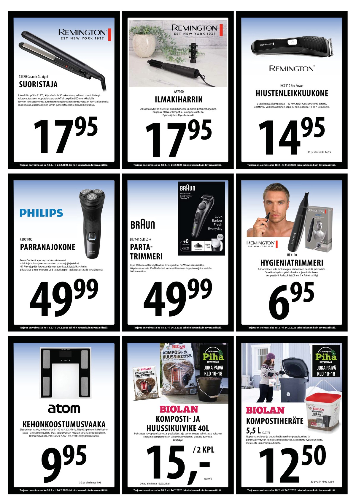 Katso ketjun Keskinen tarjouslehti viikolta 8 sivustolla Viikkotarjoukset.fi. Löydät monia hyviä tarjouksia erilaisista tuotteista. Lue tarjouslehti täältä! Sivu 23