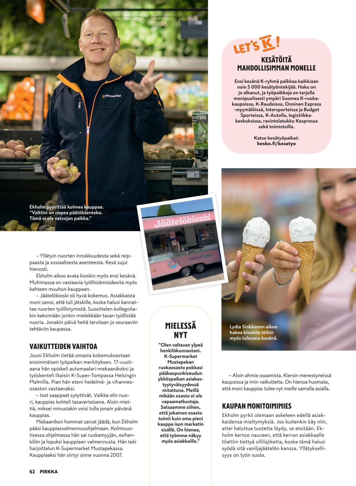 Katso ketjun Pirkka tarjouslehti viikolta 9 sivustolla Viikkotarjoukset.fi. Löydät monia hyviä tarjouksia erilaisista tuotteista. Lue tarjouslehti täältä! Sivu 64