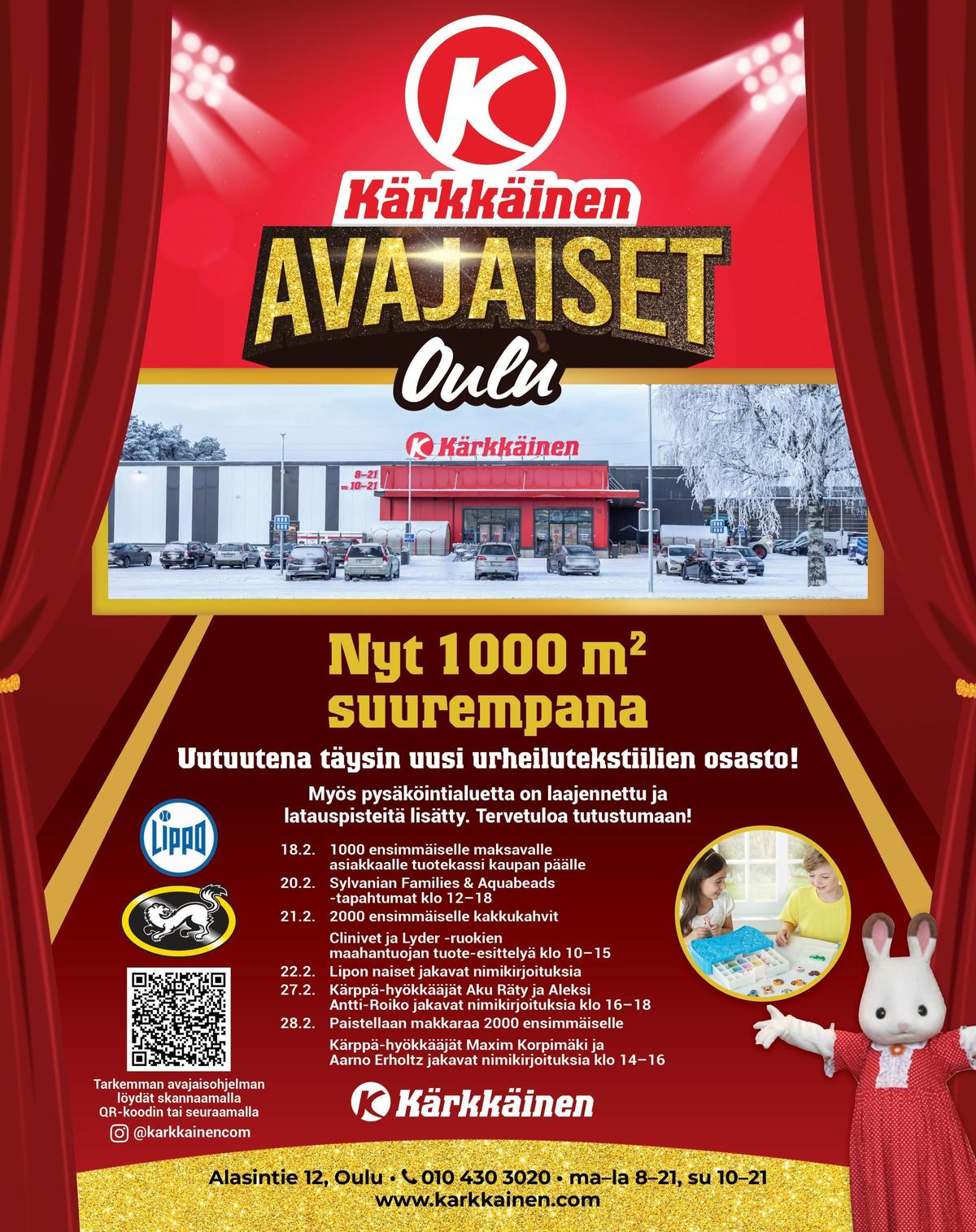 Katso ketjun Kärkkäinen tarjouslehti viikolta 9 sivustolla Viikkotarjoukset.fi. Löydät monia hyviä tarjouksia erilaisista tuotteista. Lue tarjouslehti täältä! Sivu 24