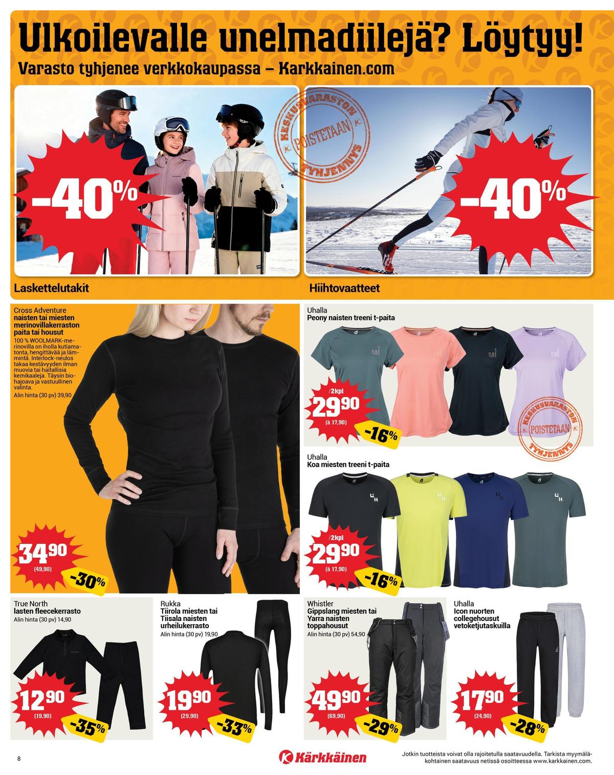 Katso ketjun Kärkkäinen tarjouslehti viikolta 9 sivustolla Viikkotarjoukset.fi. Löydät monia hyviä tarjouksia erilaisista tuotteista. Lue tarjouslehti täältä! Sivu 8