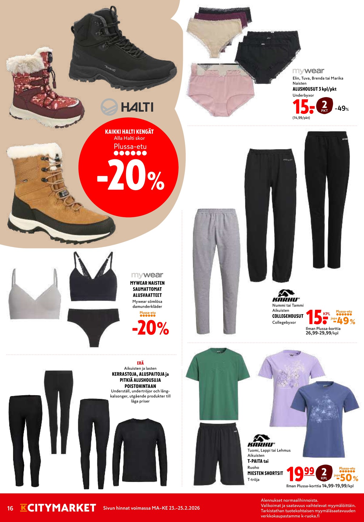 Katso ketjun K-Citymarket tarjouslehti viikolta 9 sivustolla Viikkotarjoukset.fi. Löydät monia hyviä tarjouksia erilaisista tuotteista. Lue tarjouslehti täältä! Sivu 16