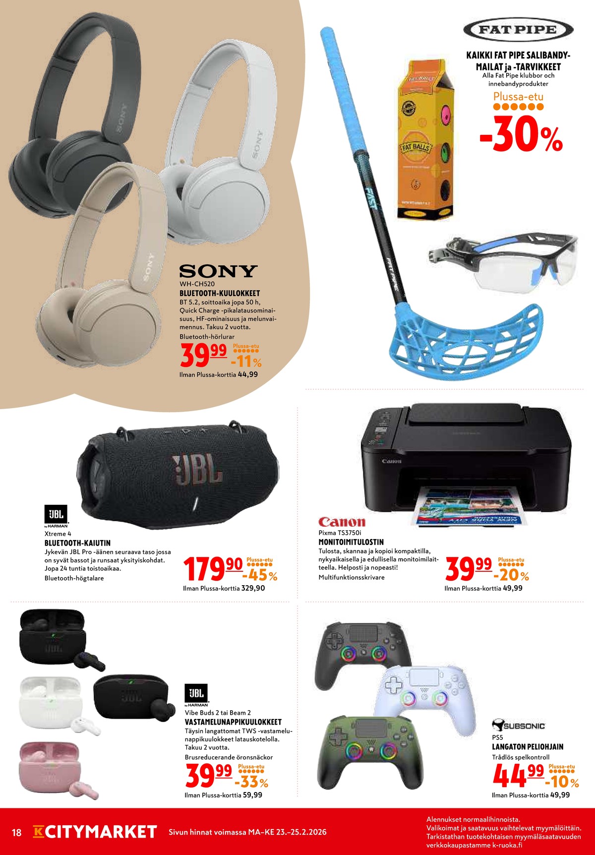 Katso ketjun K-Citymarket tarjouslehti viikolta 9 sivustolla Viikkotarjoukset.fi. Löydät monia hyviä tarjouksia erilaisista tuotteista. Lue tarjouslehti täältä! Sivu 18