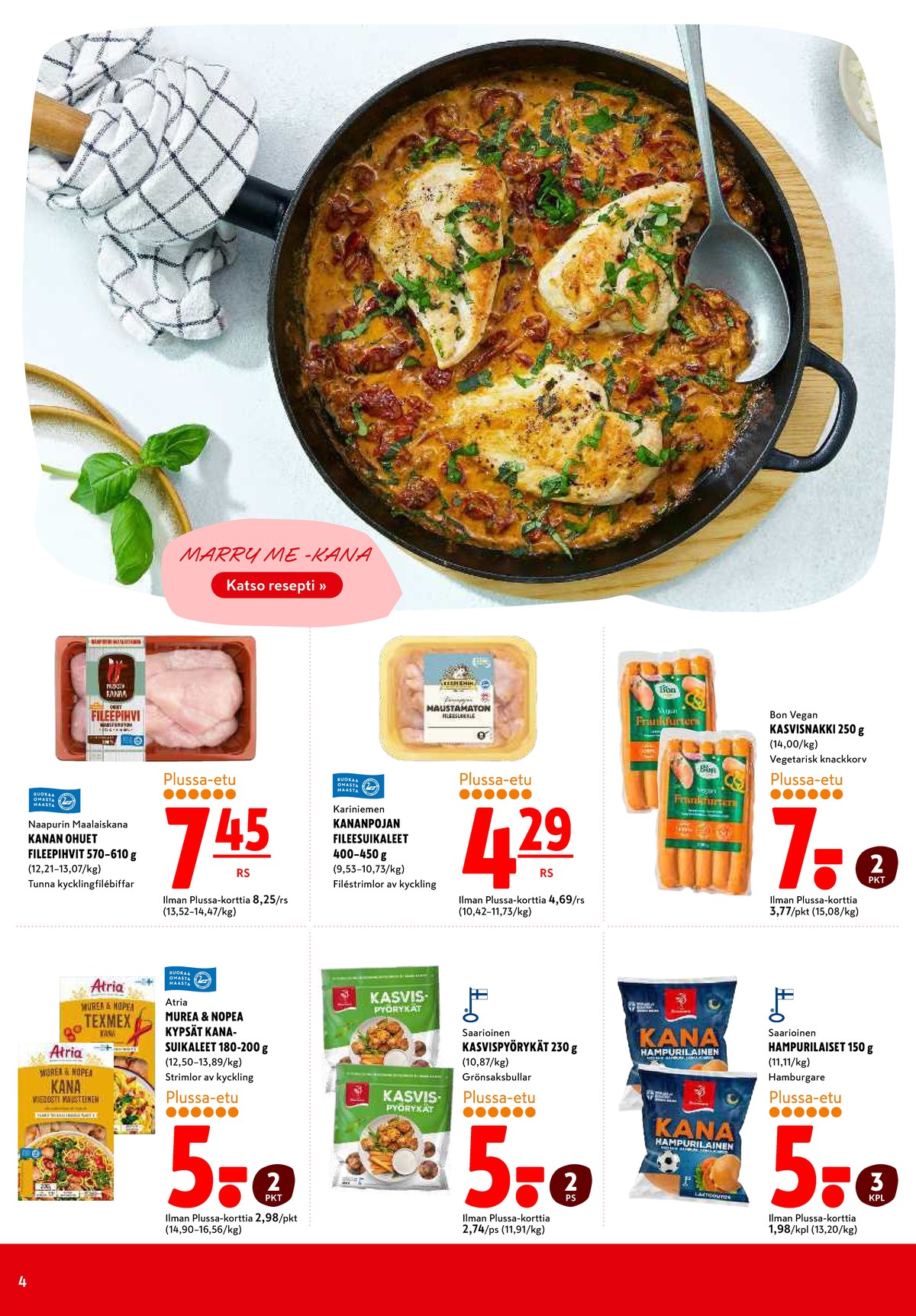 Katso ketjun K-Citymarket tarjouslehti viikolta 9 sivustolla Viikkotarjoukset.fi. Löydät monia hyviä tarjouksia erilaisista tuotteista. Lue tarjouslehti täältä! Sivu 4