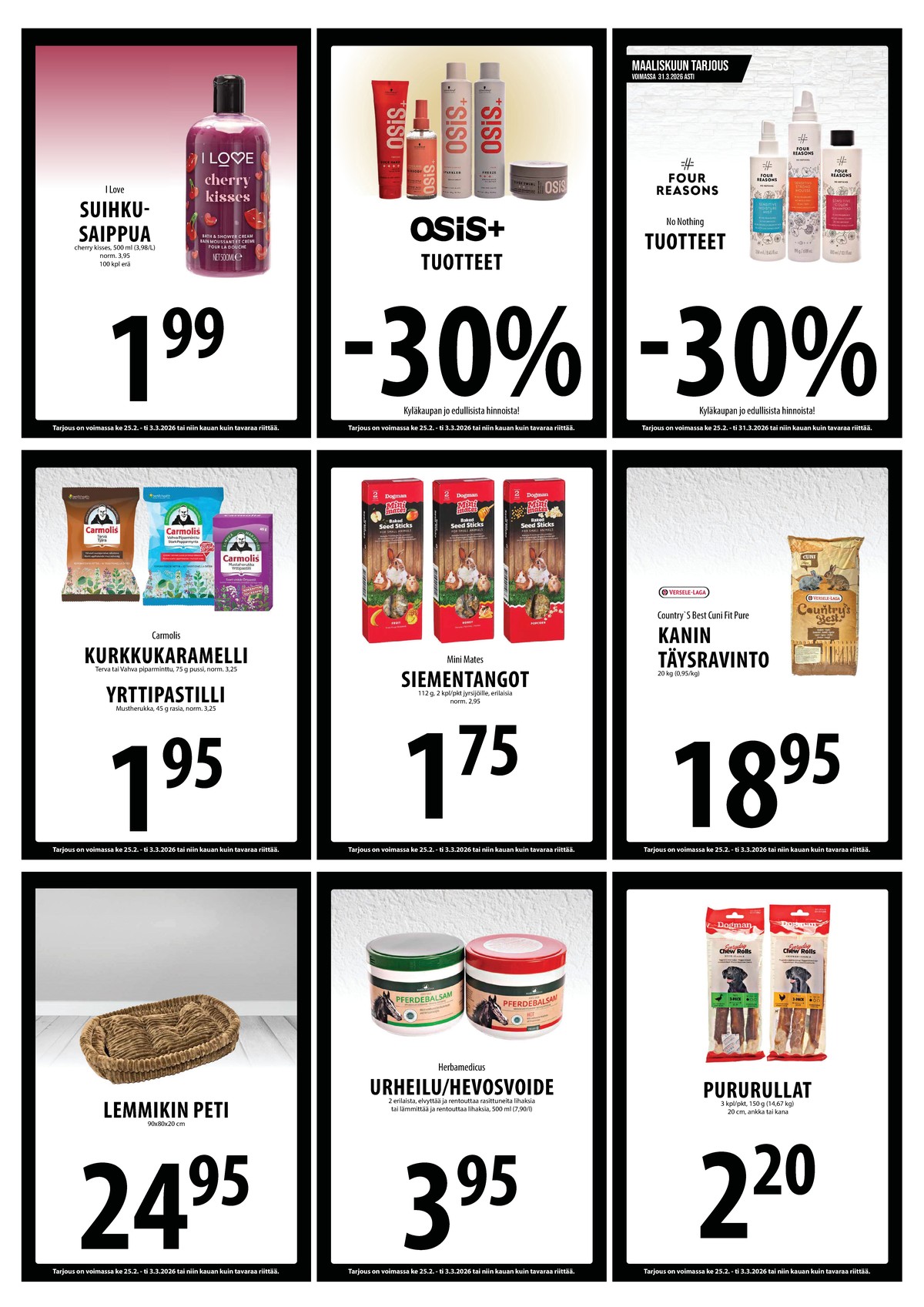 Katso ketjun Keskinen tarjouslehti viikolta 9 sivustolla Viikkotarjoukset.fi. Löydät monia hyviä tarjouksia erilaisista tuotteista. Lue tarjouslehti täältä! Sivu 16