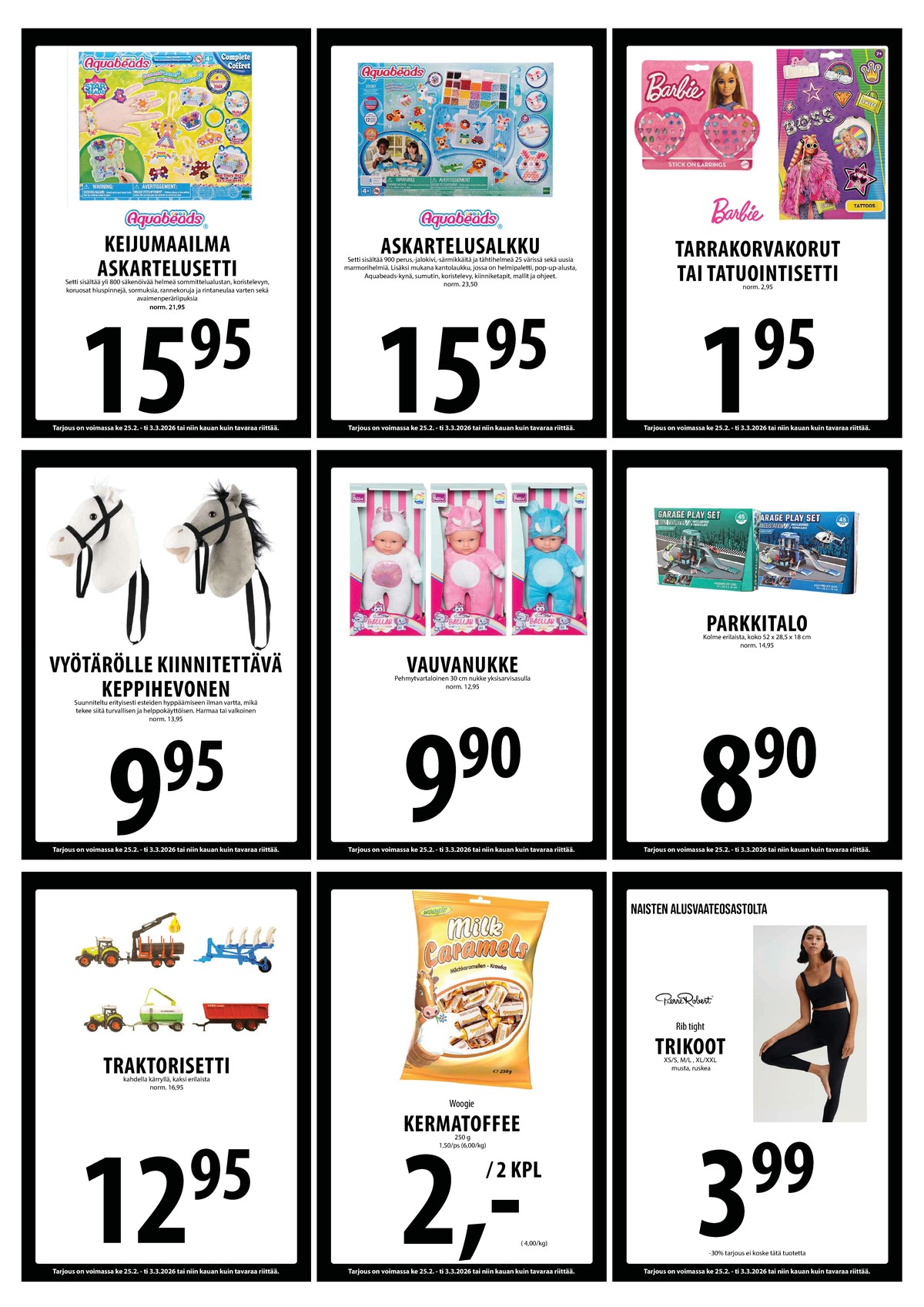 Katso ketjun Keskinen tarjouslehti viikolta 9 sivustolla Viikkotarjoukset.fi. Löydät monia hyviä tarjouksia erilaisista tuotteista. Lue tarjouslehti täältä! Sivu 18