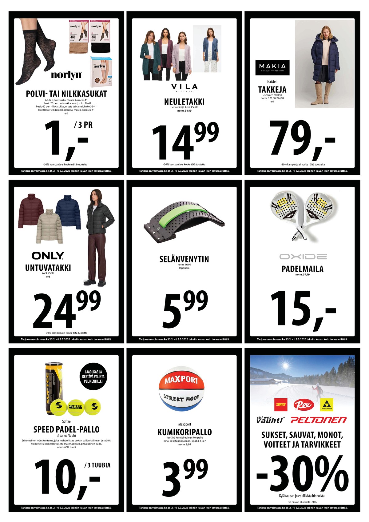 Katso ketjun Keskinen tarjouslehti viikolta 9 sivustolla Viikkotarjoukset.fi. Löydät monia hyviä tarjouksia erilaisista tuotteista. Lue tarjouslehti täältä! Sivu 19