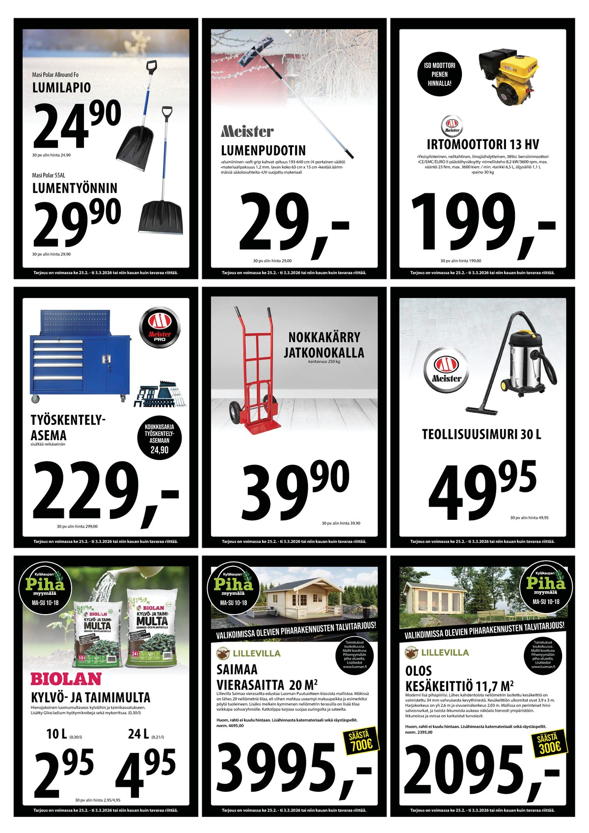 Katso ketjun Keskinen tarjouslehti viikolta 9 sivustolla Viikkotarjoukset.fi. Löydät monia hyviä tarjouksia erilaisista tuotteista. Lue tarjouslehti täältä! Sivu 25