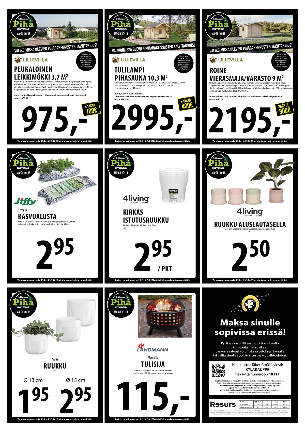 Katso ketjun Keskinen tarjouslehti viikolta 9 sivustolla Viikkotarjoukset.fi. Löydät monia hyviä tarjouksia erilaisista tuotteista. Lue tarjouslehti täältä! Sivu 26