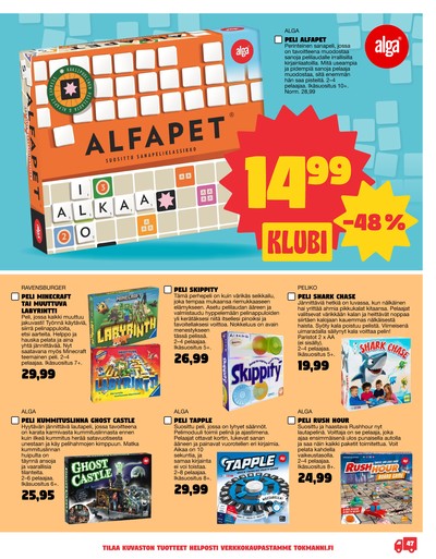 Tokmanni tarjouslehti viikolta 1 sivu 47