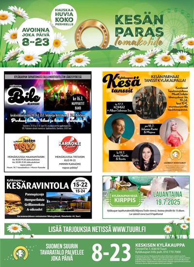 Keskinen tarjouslehti. Voimassa: 16/07/25 - 22/07/25
